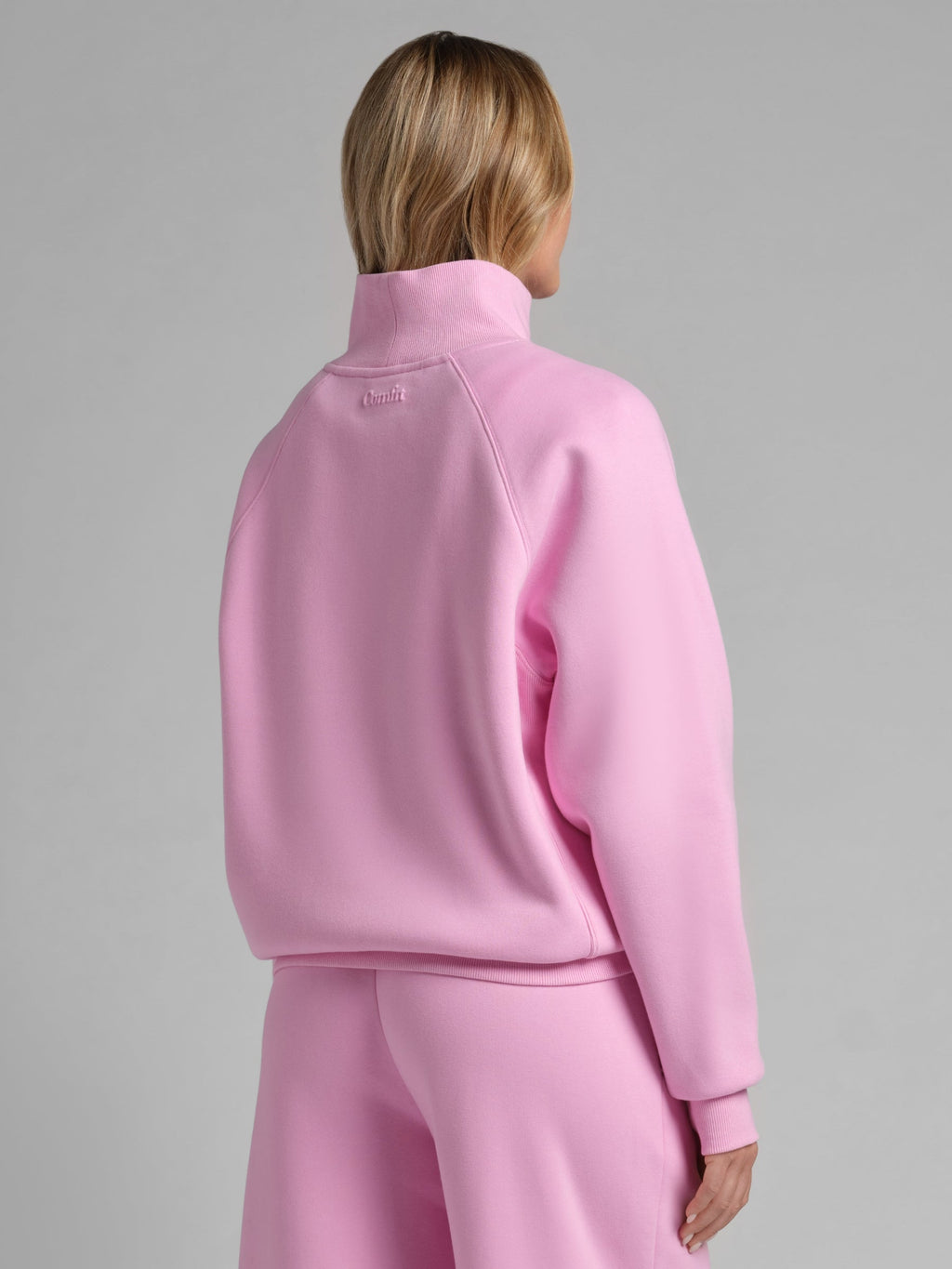 Sudadera Básica con Cuello Mock
