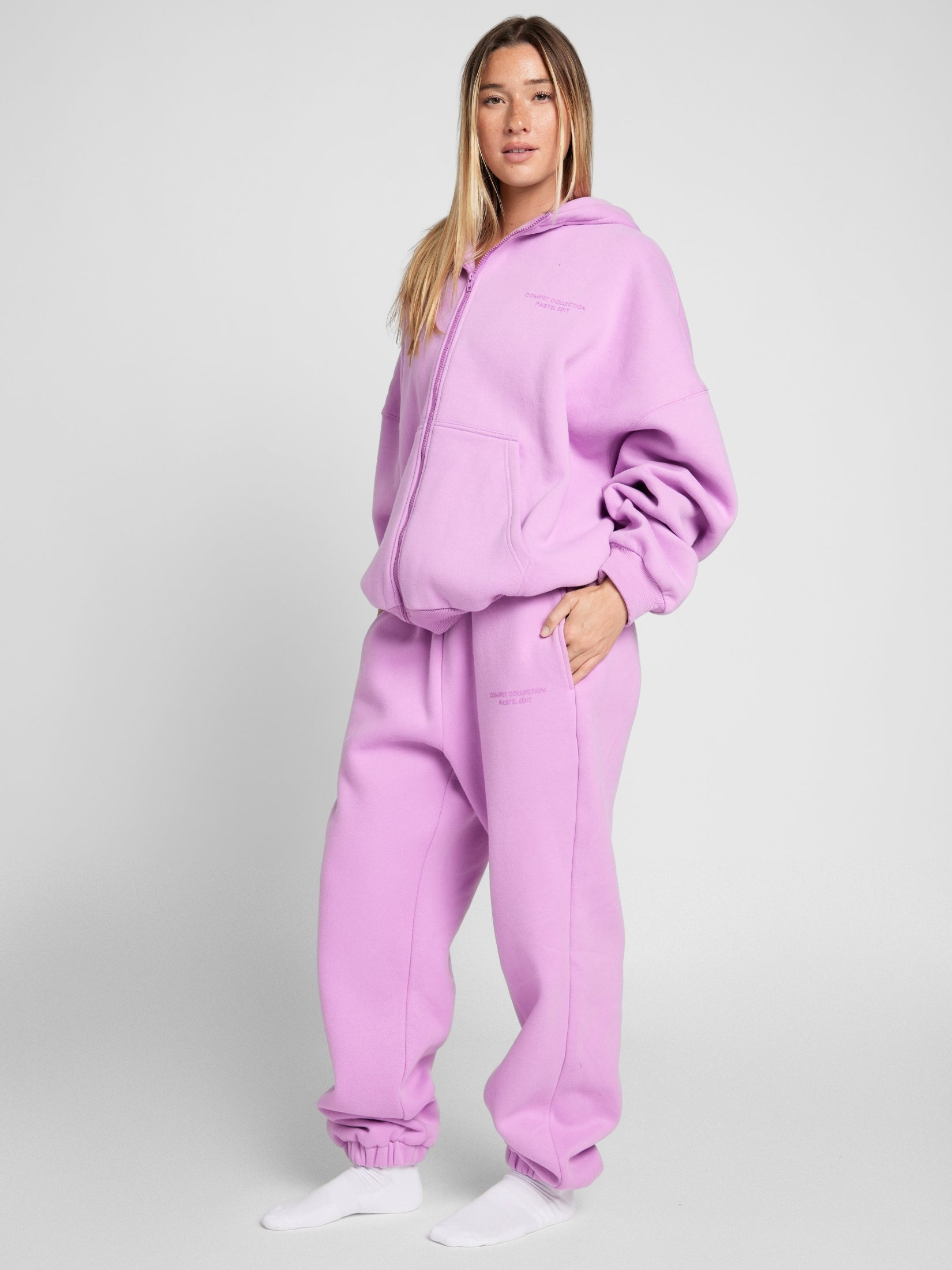 Pastel Zip Hoodie