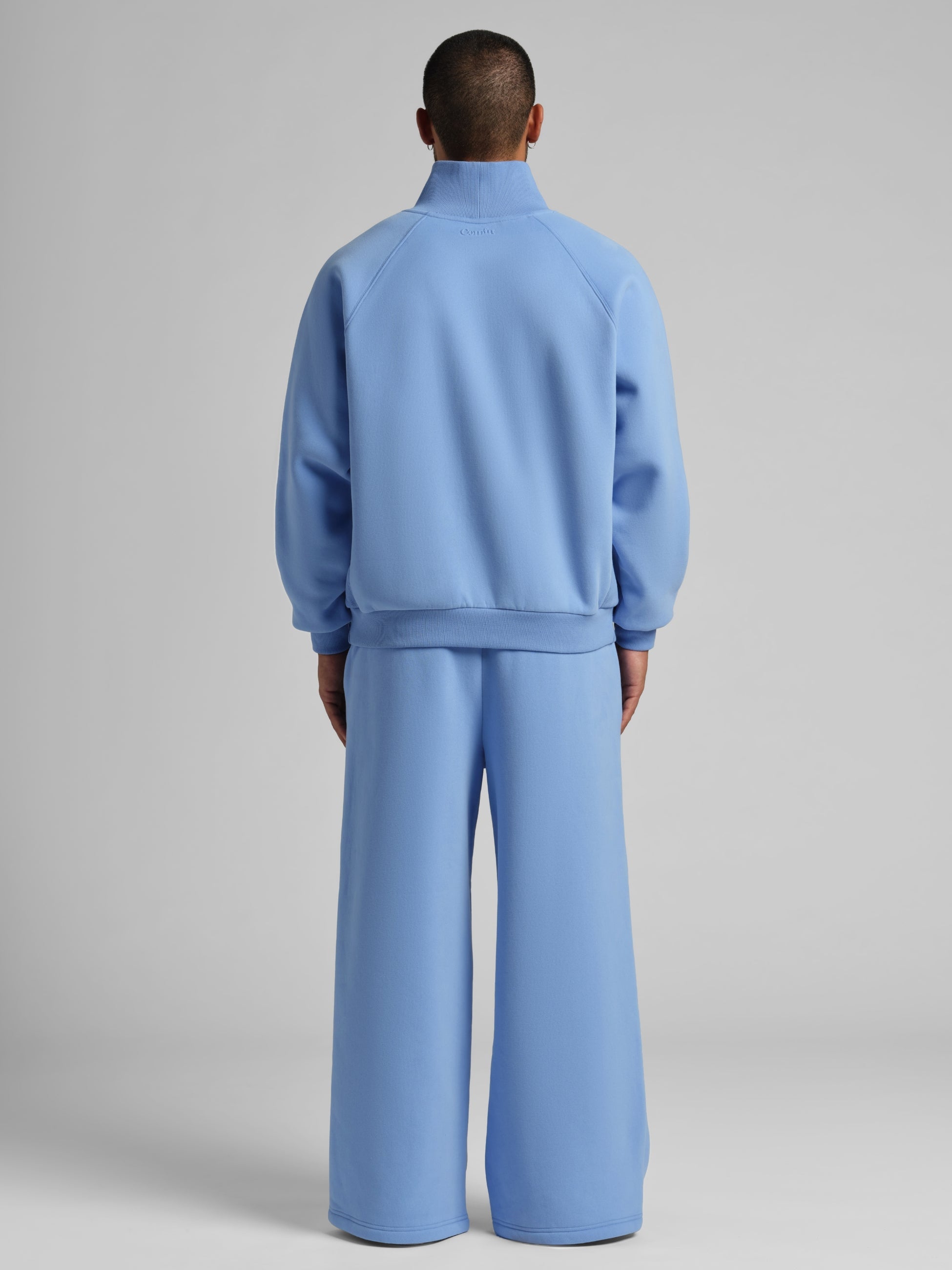 Sudadera Básica con Cuello Mock